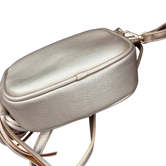 Jules Kae Anthropologie Gold Crossbody With Tassel - Picture 5 of 6